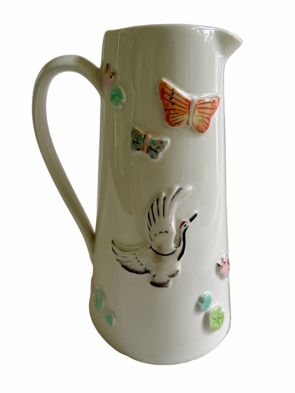 Anthropologie Vanessa Villarreal Avril
Ceramic Pitcher Tall 10.5” EUC